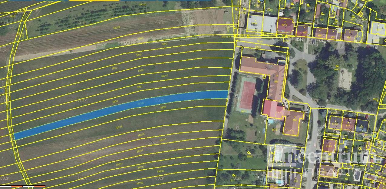 Prodej stavebního pozemku 1235 m2, Kyjov