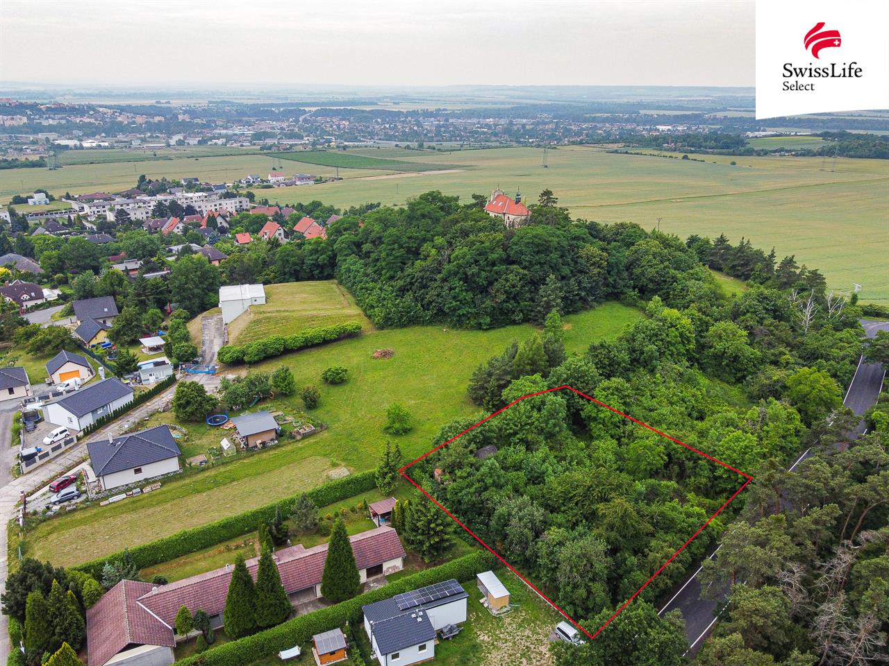 Prodej stavebního pozemku 1596 m2 Lesní, Mělník