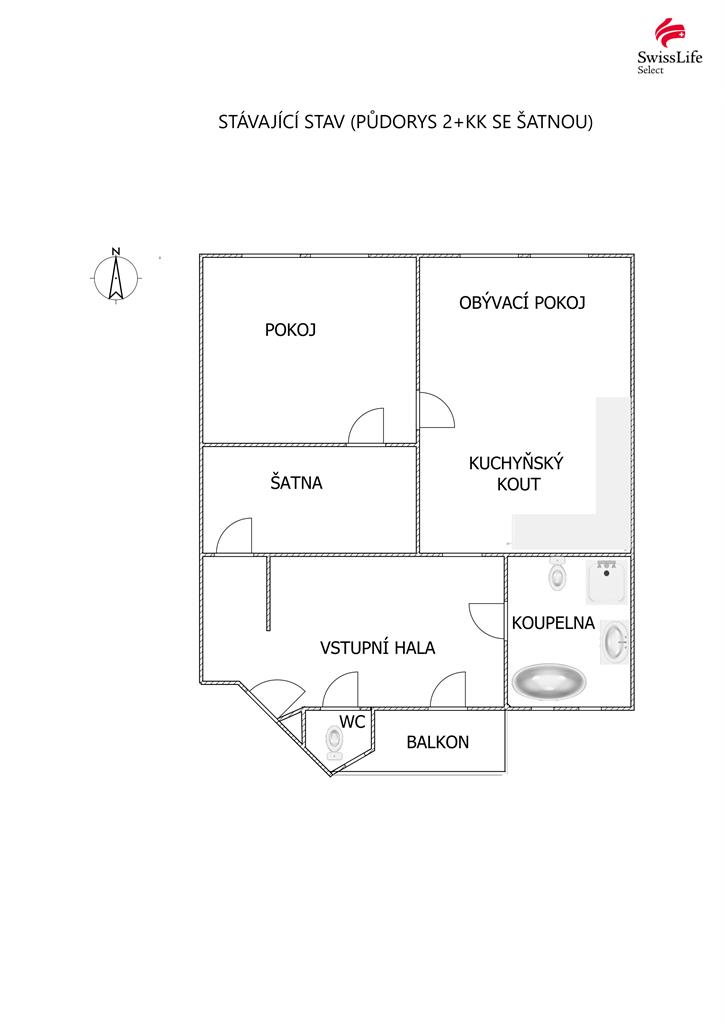 Prodej bytu 2+kk 66 m2 Klatovská třída, Plzeň