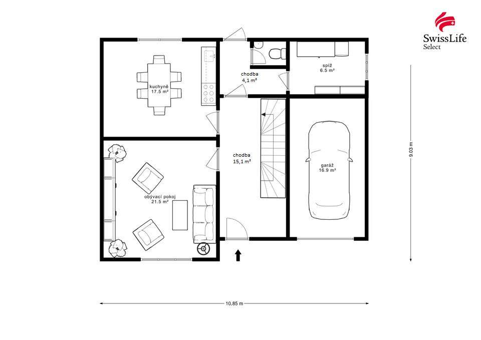 Prodej rodinného domu 122 m2, Skalka