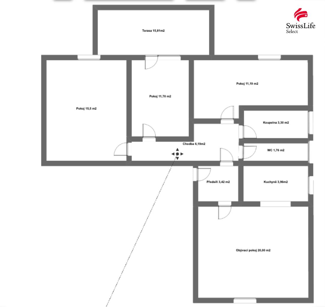 Prodej bytu 4+kk 88 m2, Nechvalice