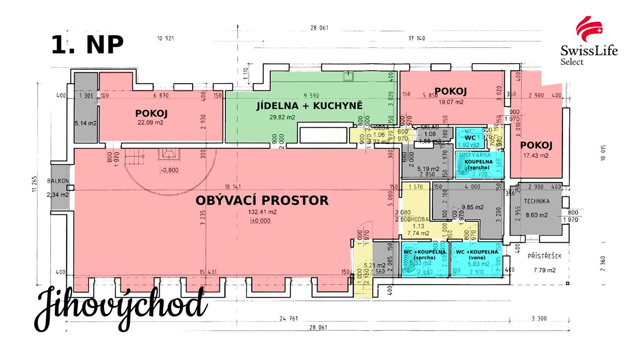 Prodej ubytovacího zařízení 3106 m2, Jiřice u Miroslavi