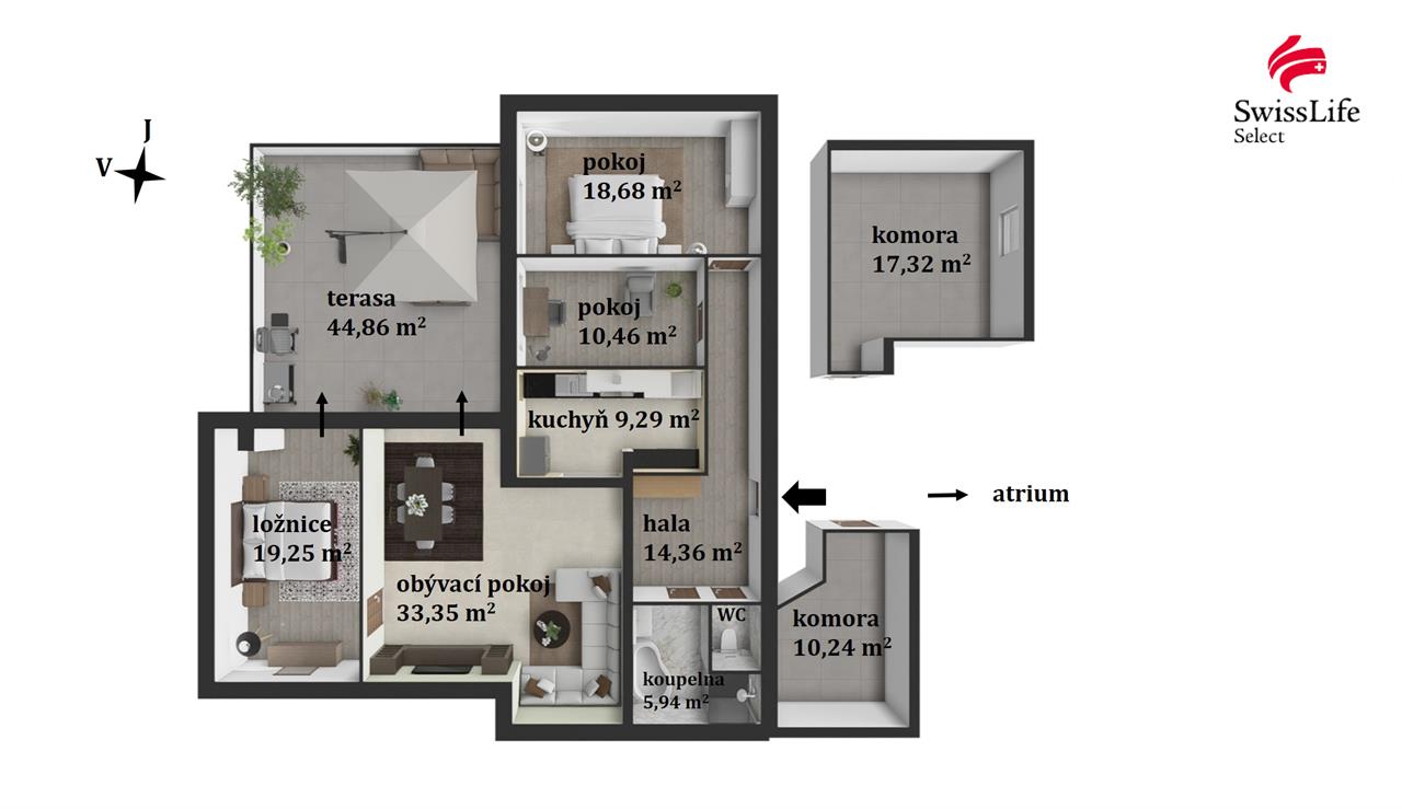 Prodej bytu 4+1 199 m2 Jarmily Glazarové, Olomouc
