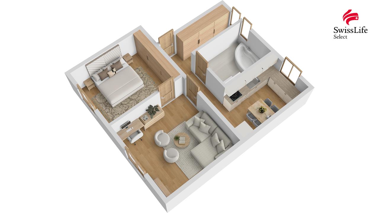 Prodej bytu 2+1 58 m2 Za Obchody, Neratovice