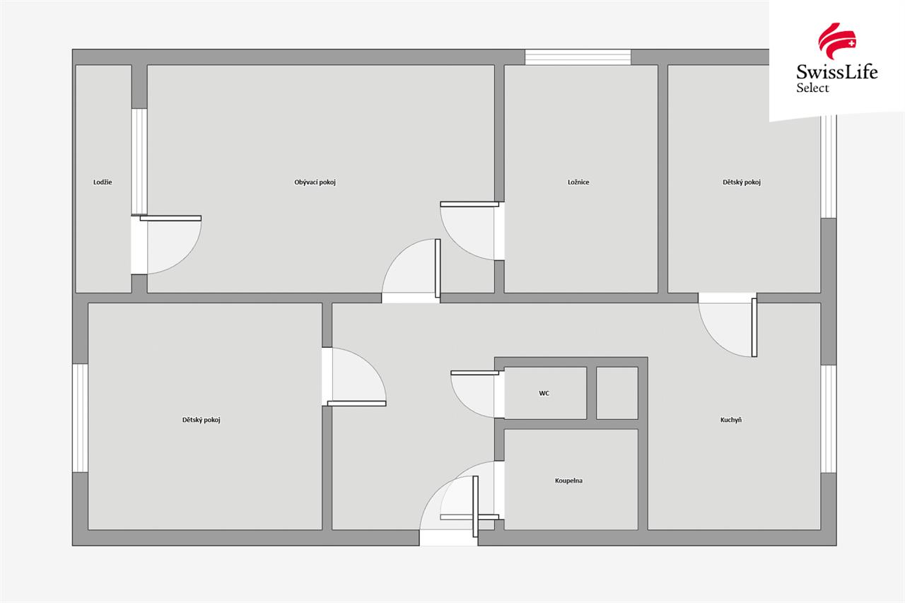 Prodej bytu 4+1 74 m2 Přátelství, Valdice