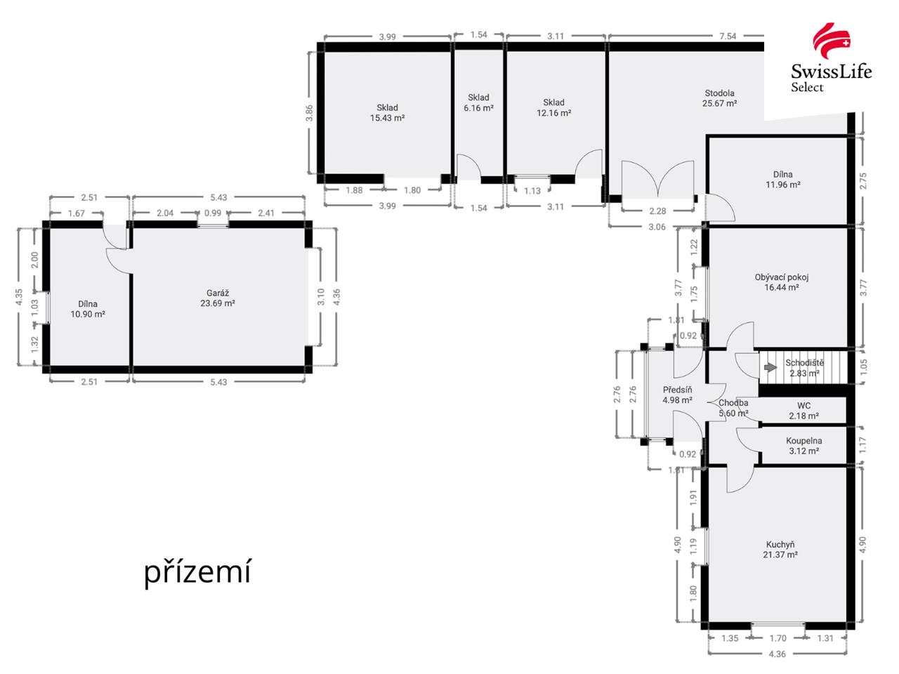 Prodej rodinného domu 100 m2 Stará Zvonice, Zdice
