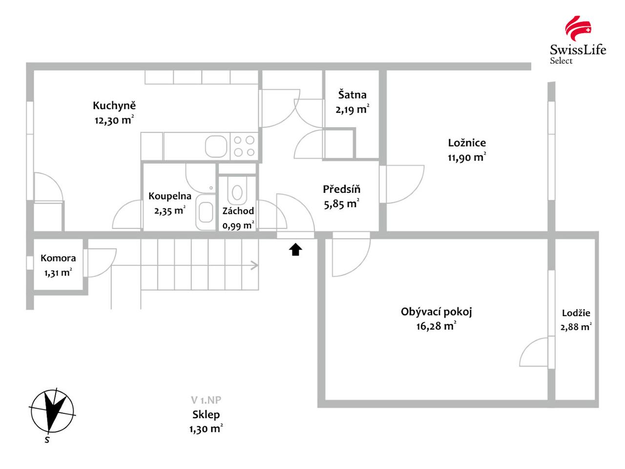 Prodej bytu 2+1 53 m2 Halasova, Tišnov