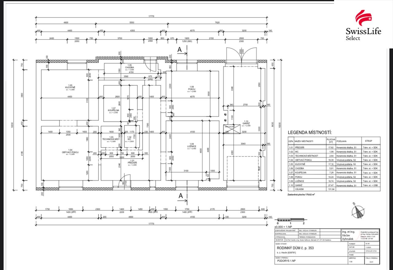 Prodej rodinného domu 131 m2, Hevlín