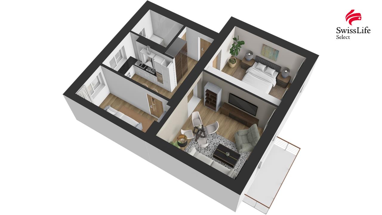 Prodej bytu 3+1 58 m2 Padělky I, Zlín