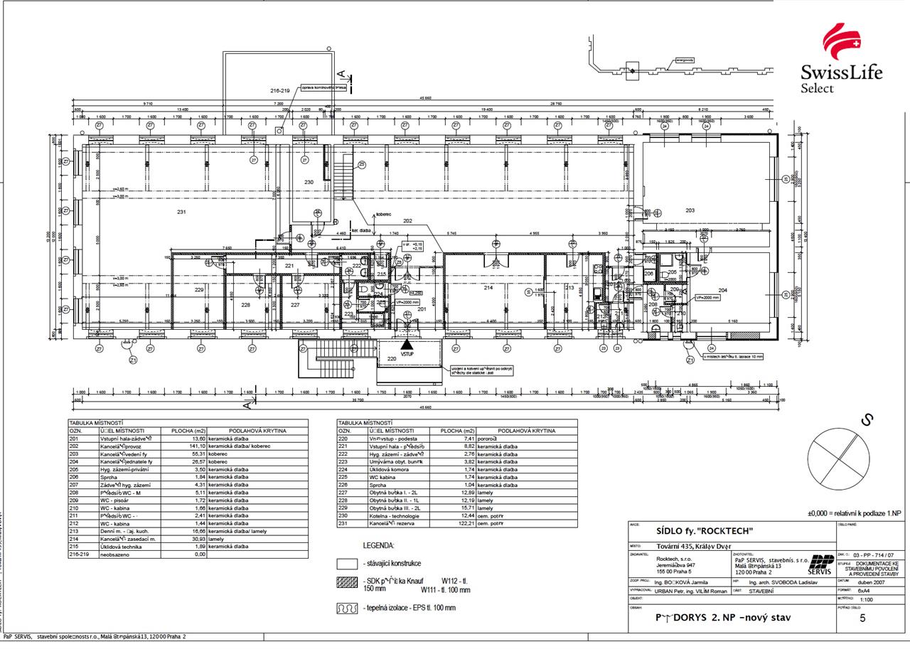 Prodej kanceláře 1029 m2 Tovární, Králův Dvůr
