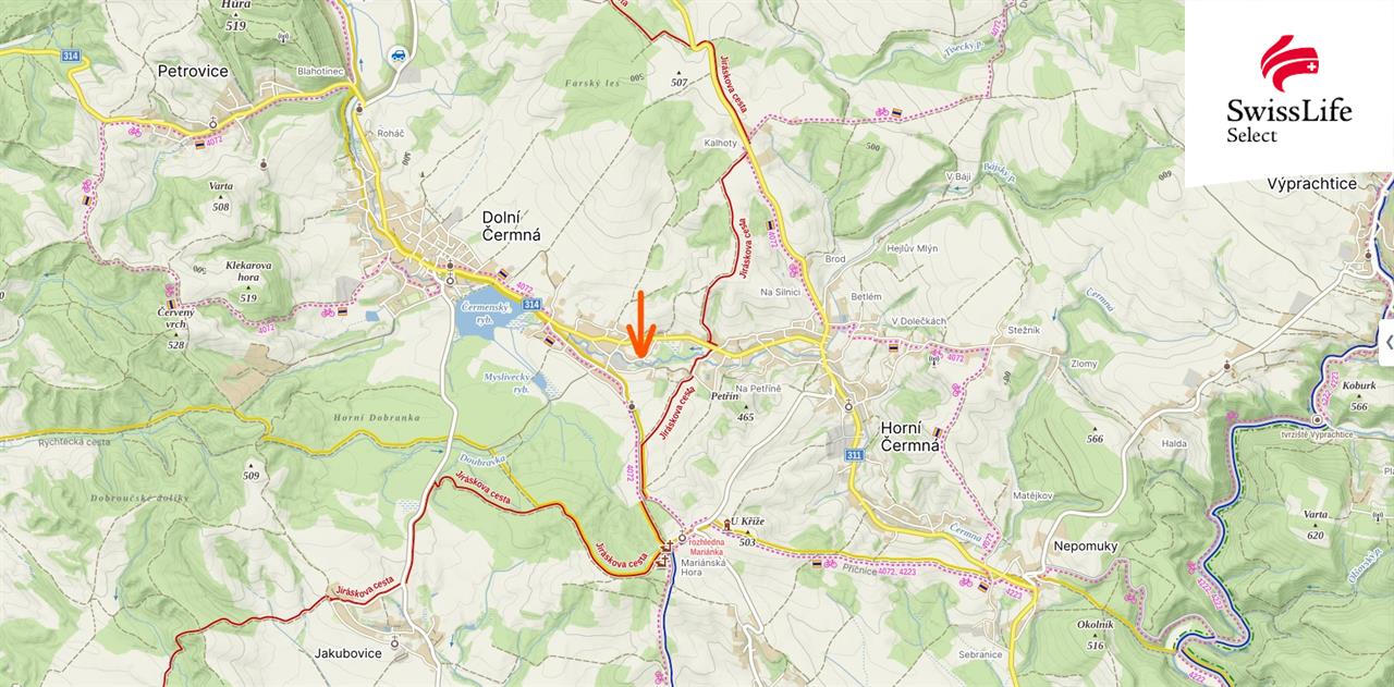 Prodej stavebního pozemku 1692 m2, Dolní Čermná