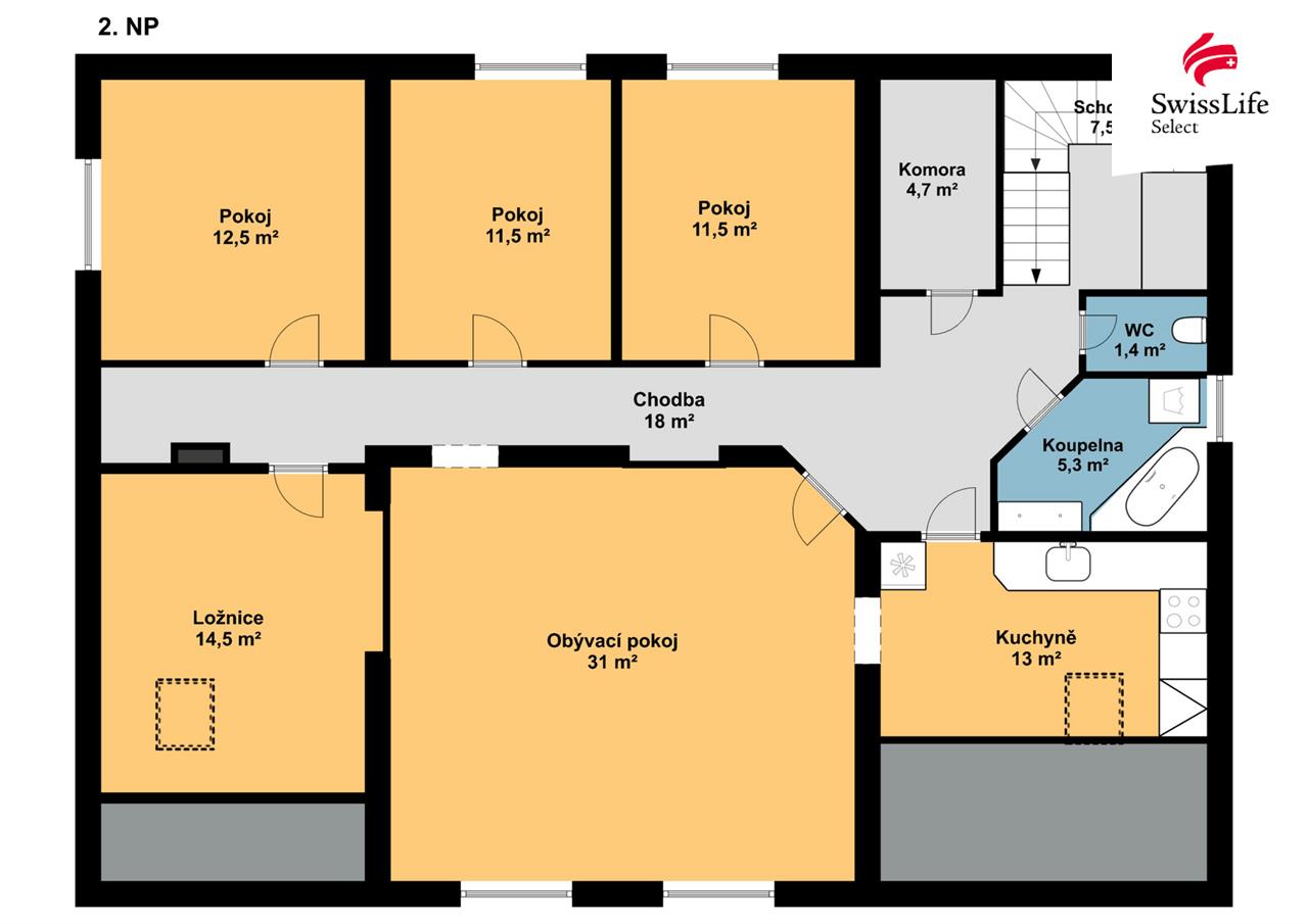 Prodej rodinného domu 271 m2, Bdeněves