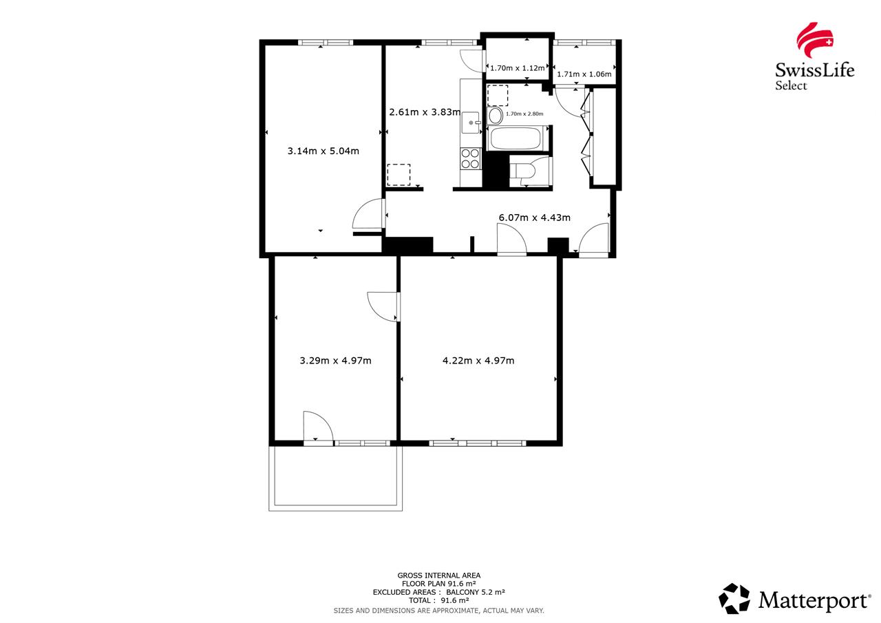 Prodej bytu 3+1 83 m2 Bulharská, Pardubice