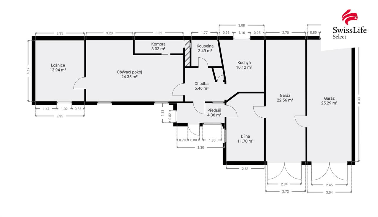 Prodej rodinného domu 124 m2 Klidná, Mělník