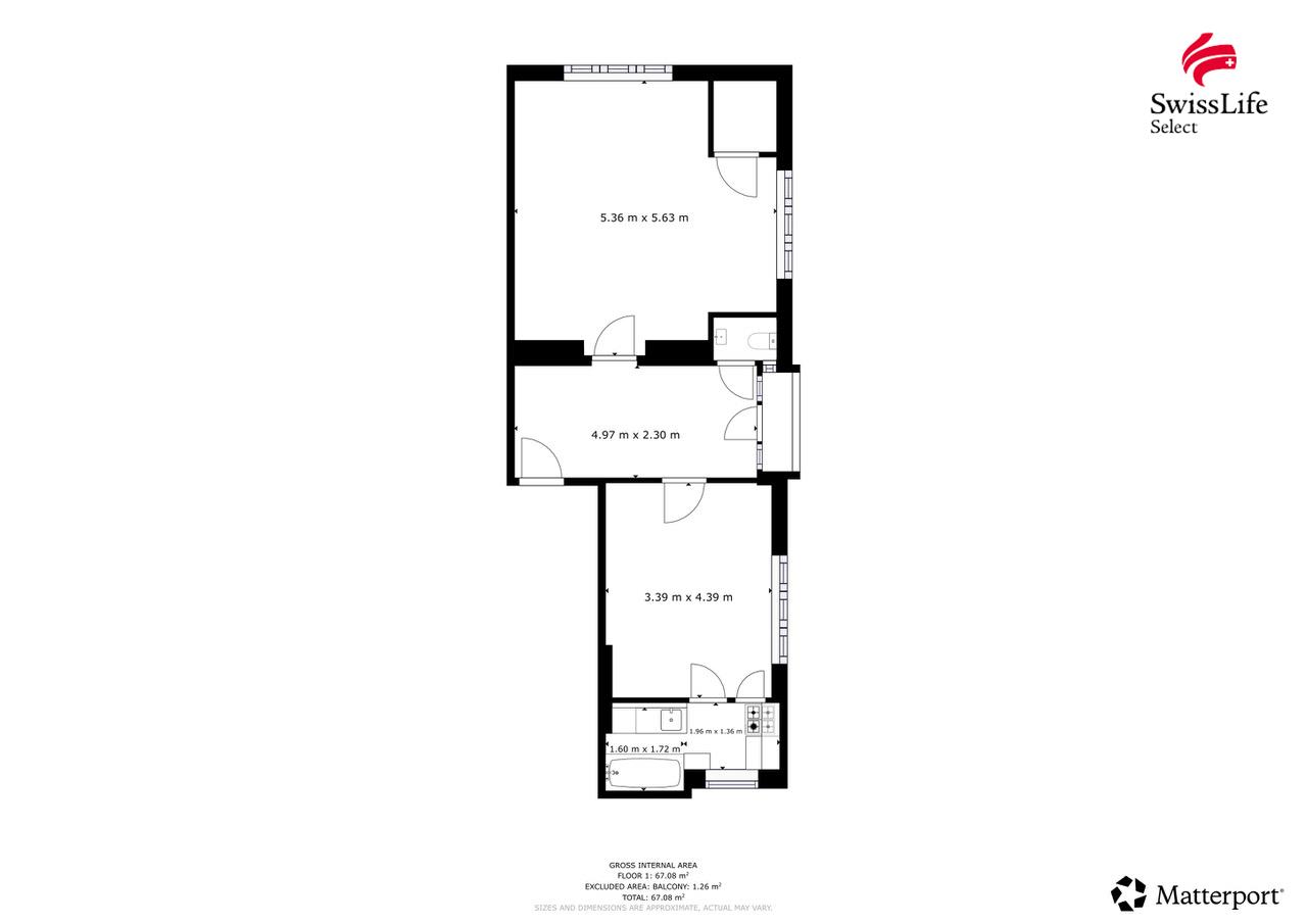 Prodej bytu 1+1 58 m2 Tusarova, Praha