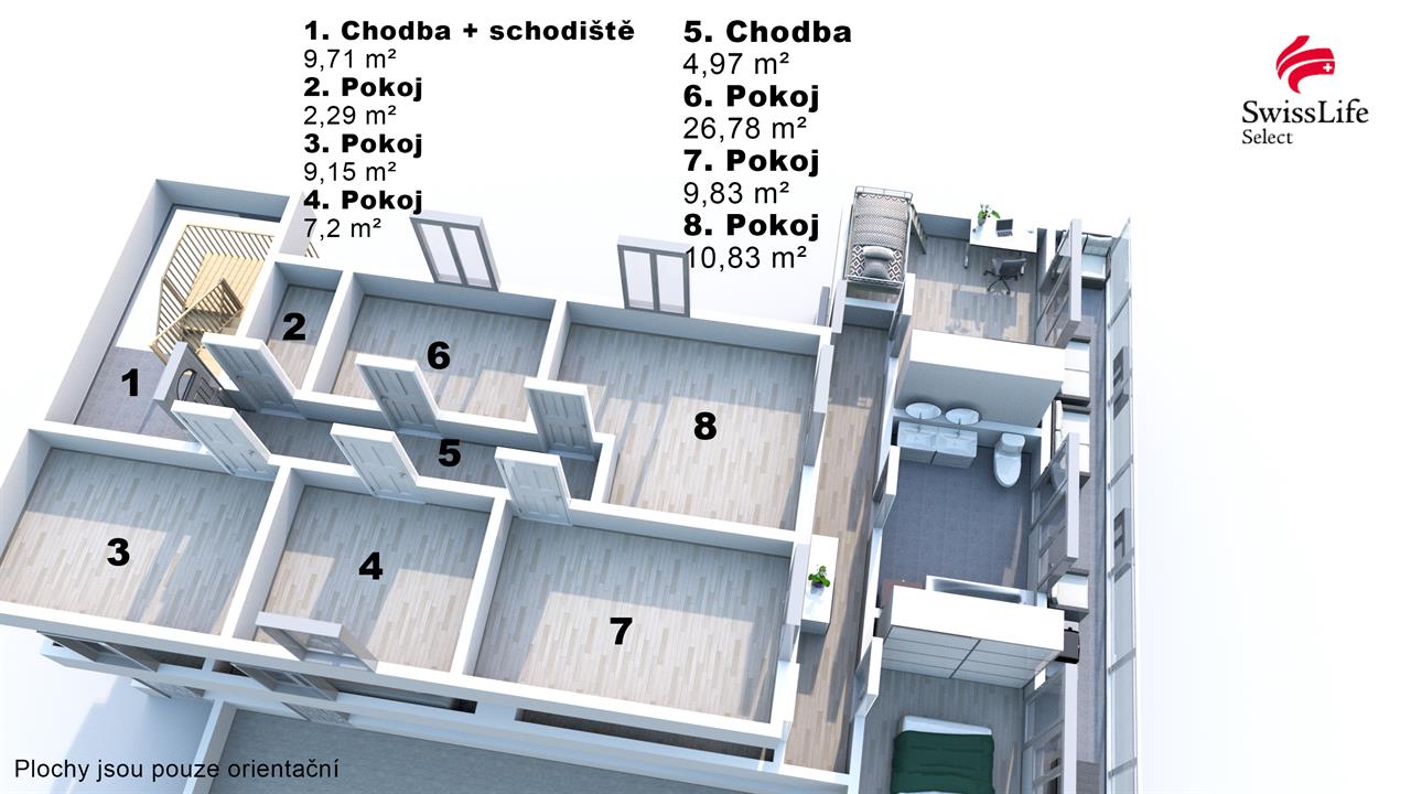 Prodej ubytovacího zařízení 1967 m2, Kounov