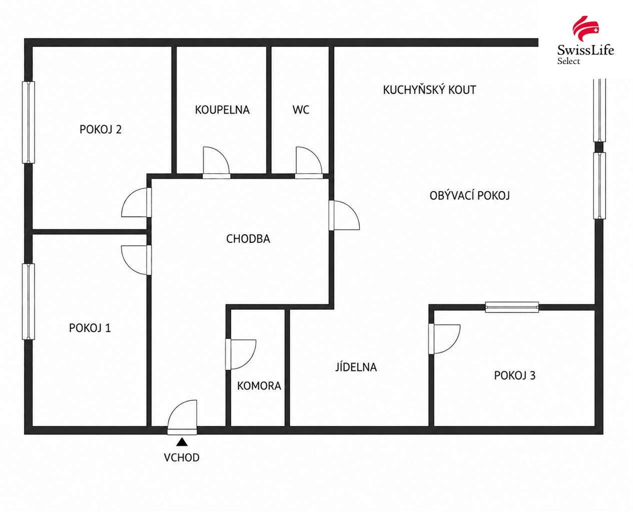 Prodej bytu 4+kk 100 m2 Bělehradská, Pardubice