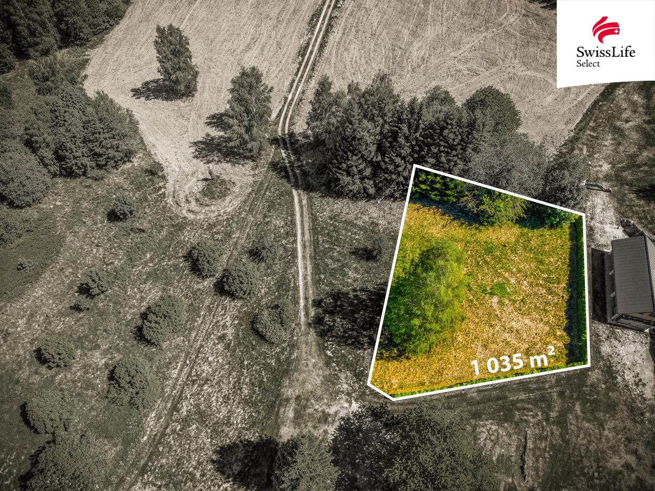 Prodej stavebního pozemku 1035 m2, Loučovice