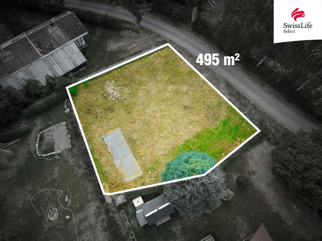 Prodej stavebního pozemku 495 m2 Horní Planá