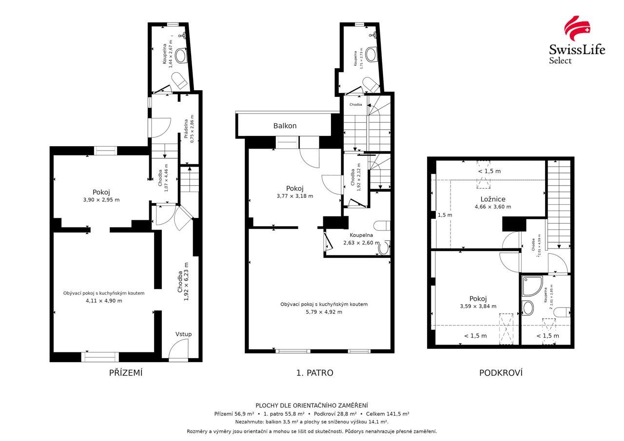 Prodej rodinného domu 166 m2 Gebauerova, Brno