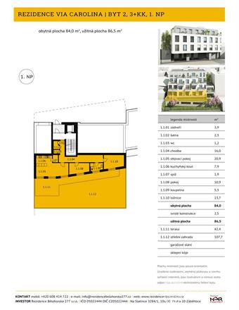 Prodej bytu 3+kk 87 m2 Bělohorská, Praha