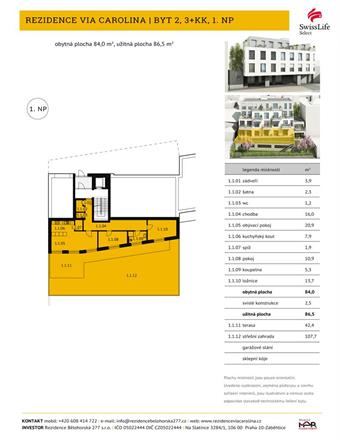 Prodej bytu 3+kk 87 m2 Bělohorská, Praha