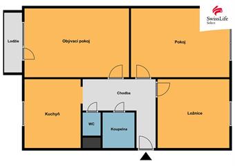 Prodej bytu 3+1 70 m2 Úpská, Trutnov