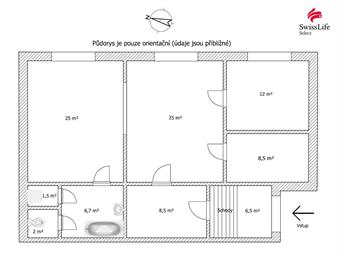 Prodej bytu 3+1 95 m2, Humpolec
