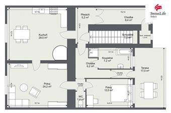 Prodej bytu 3+1 82 m2 Čáslavská, Heřmanův Městec