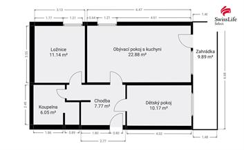 Prodej bytu 3+kk 64 m2, Břežany II