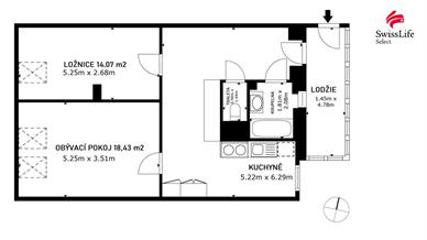 Prodej bytu 3+kk 67 m2 Turnovská, Praha