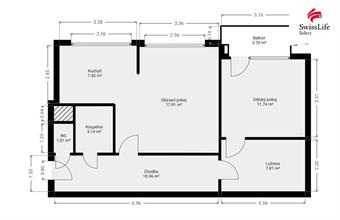 Prodej bytu 3+kk 63 m2 Bezručova, Kolín