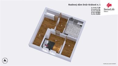 Prodej rodinného domu 90 m2 Vorlešská, Dvůr Králové nad Labem