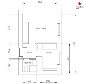 Prodej bytu 1+1 32 m2 Obránců míru, Chvaletice