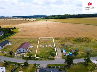 Prodej stavebního pozemku 1281 m2, Morašice