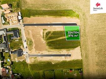 Prodej stavebního pozemku 975 m2, Kunětice