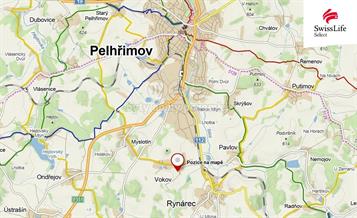 Prodej stavebního pozemku 1196 m2, Vokov