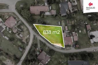 Prodej stavebního pozemku 858 m2, Lubná