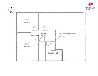 Pronájem bytu 3+kk 85 m2 Vitiněves