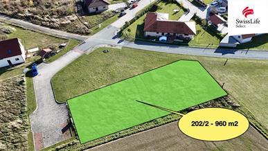 Prodej stavebního pozemku 960 m2, Plzeň