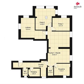 Prodej bytu 4+1 93 m2 Lesní, Trutnov