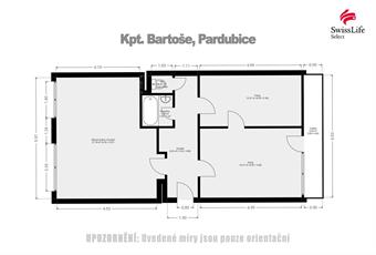 Prodej bytu 3+1 70 m2 kpt. Bartoše, Pardubice