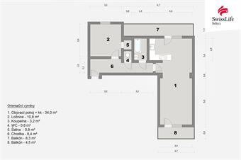 Prodej bytu 2+kk 62 m2 U průhonu, Praha