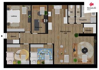 Prodej bytu 5+kk 123 m2 K Poli, Plzeň