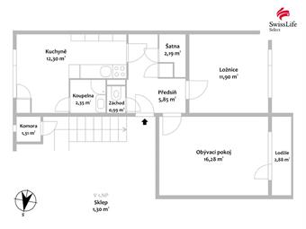 Prodej bytu 2+1 53 m2 Halasova, Tišnov