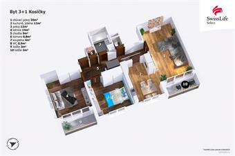 Prodej bytu 3+1 91 m2 Kosičky