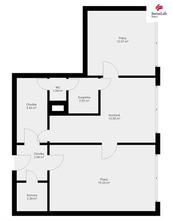 Prodej bytu 2+1 60 m2 Narcisová, Praha