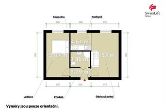 Prodej bytu 2+kk 40 m2, Tisová