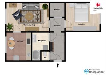 Prodej bytu 2+1 61 m2 Dvořišťská, Praha