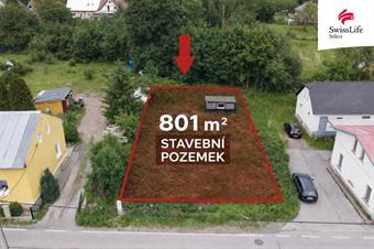 Prodej stavebního pozemku 801 m2, Vítězná